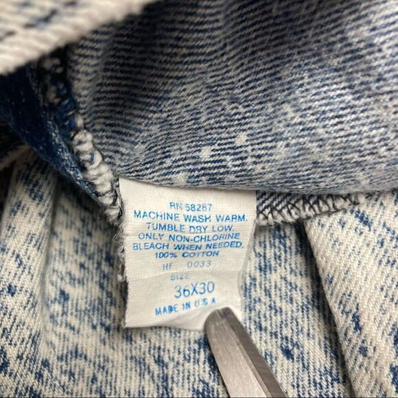 BRISTOL‎ BLUES Men’s Vintage Retro Acid WashedJeans Size 36/30 Bodacious Radical - Picture 6 of 13